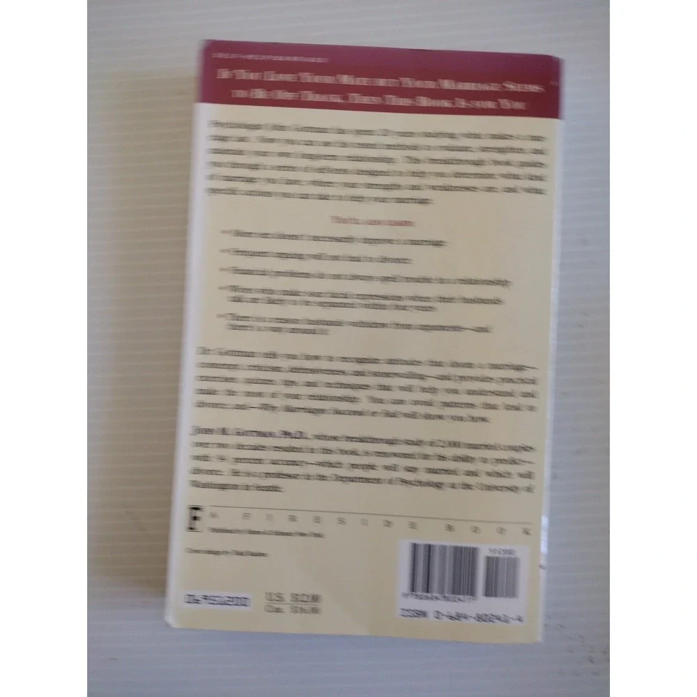 Why Marriages Succeed or Fail : And How You Can‎ Make Yours Last by John Gottman